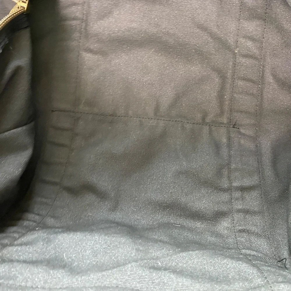 DAKOTA TUMI Black Canvas Leather Duffle Bag  Style 3270D  Black 21